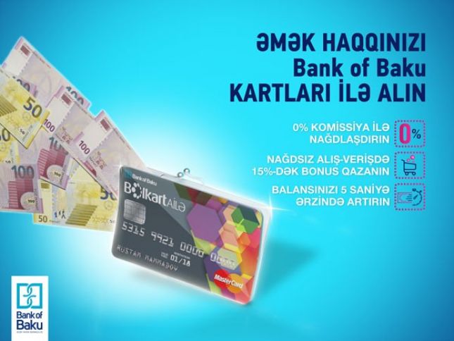 Bank of Bak yeni əmək haqqı kartlarını təklif edir! 