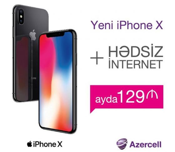 Azercell iPhone X kampaniyasına start verdi