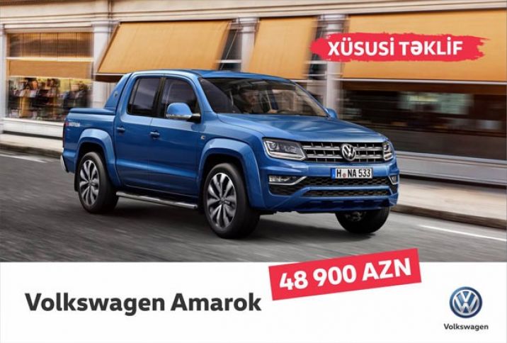 Volkswagen Amarok 12 min manat endirimlə! ®