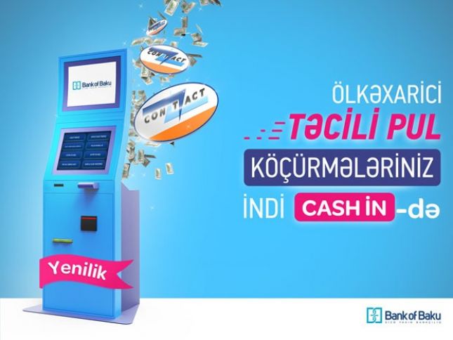 Bank of Baku-dan daha bir yenilik - terminalla pulköçürmə