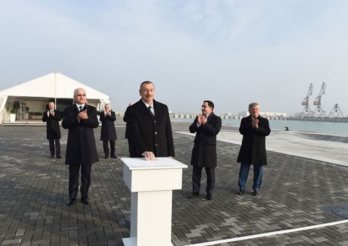 Prezident RO-RO terminalının açılışında - YENİLƏNİB 