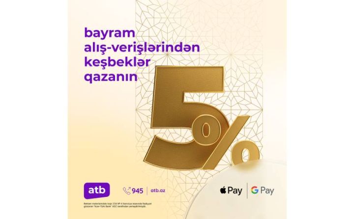 Azər Türk Bankdan daha bir cashback kampaniyası