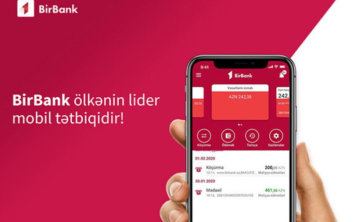 BirBank ölkənin lider mobil tətbiqidir!