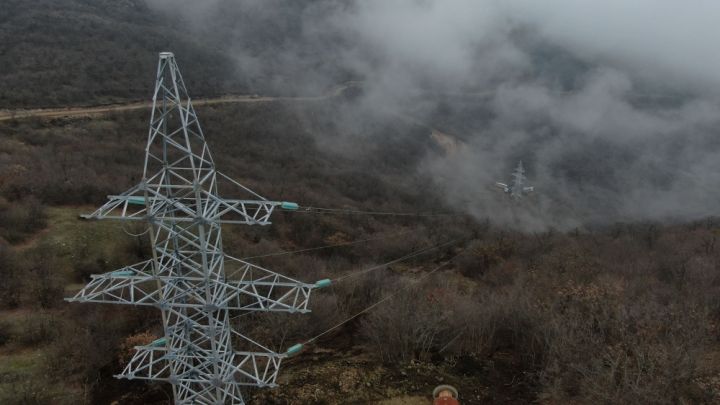 “Azərenerji” Şuşaya  yüksəkgərginlikli elektrik xətti çəkir - VİDEO
