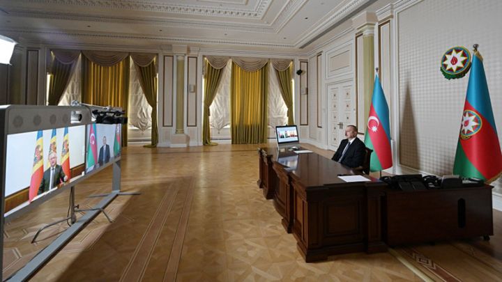 Azərbaycan və Moldova prezidentləri videokonfrans formatında görüşdü