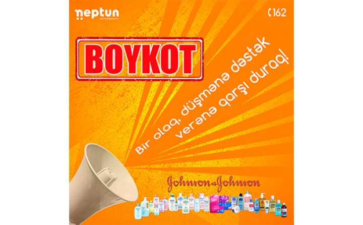 “NEPTUN” supermarket “Johnson & Johnson” şirkətinin məhsullarından imtina etdi - FOTOLAR