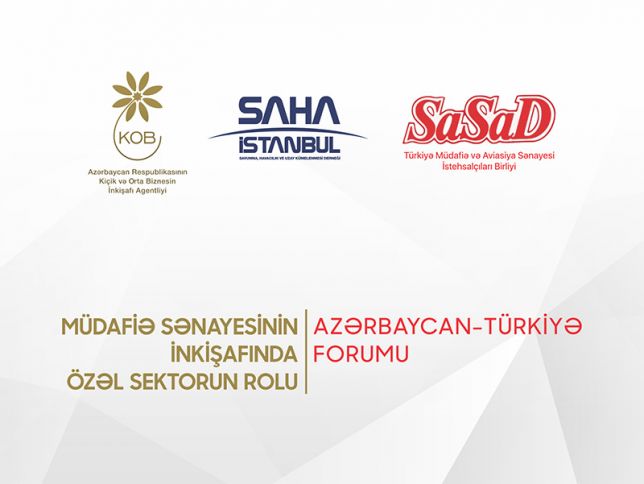 Müdafiə sənayesi üzrə Azərbaycan-Türkiyə Birgə Forumu keçiriləcək