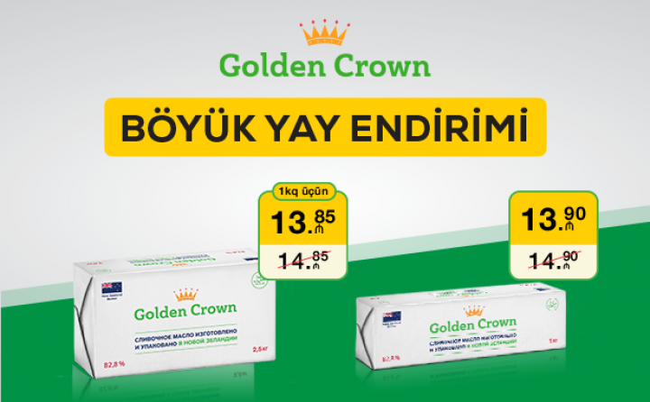 “Golden Crown”-dan Böyük Yay Endirimi kampaniyası!