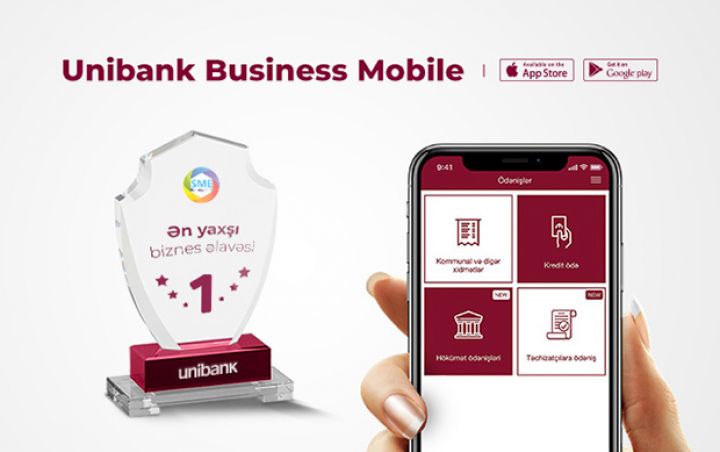 Unibankın Biznes mobil əlavəsi MDB üzrə ən yaxşılardan seçilib