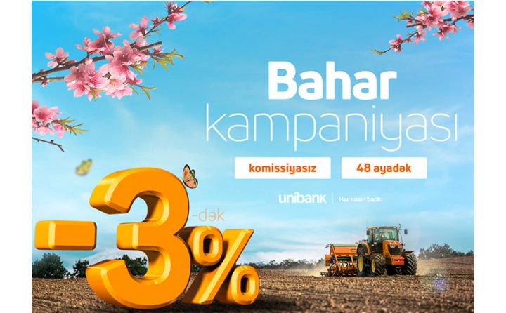 Unibank biznes sahibləri üçün Bahar kampaniyasını davam etdirir