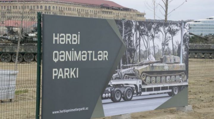 İlham Əliyev Bakıda Hərbi Qənimətlər Parkının açılışında iştirak etdi - FOTOLAR