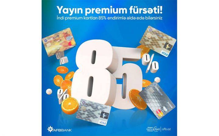 Premium kartlar 85% endirimli qiymətə!
