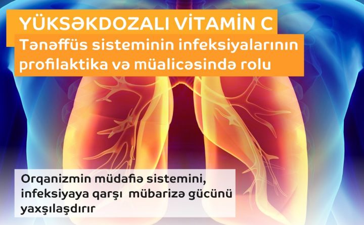 Yüksəkdozalı Vitamin C  koronavirusdan sağalma sürətini kəskin artırır