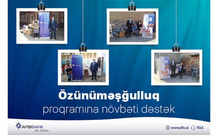 “AFB Bank” Özünüməşğulluq proqramı çərçivəsində daha 24 vətəndaşa dəstək oldu!