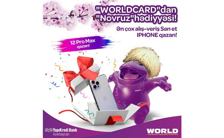 Worldcard kredit kartı müştəriləri üçün iPhone 12 qazanmaq fürsəti