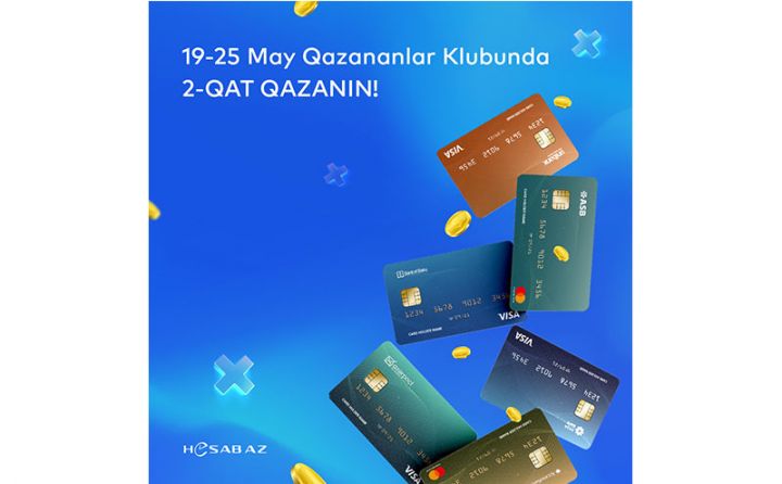 “Hesab.az” dan seçilmiş bank kartlarına kampaniya!
