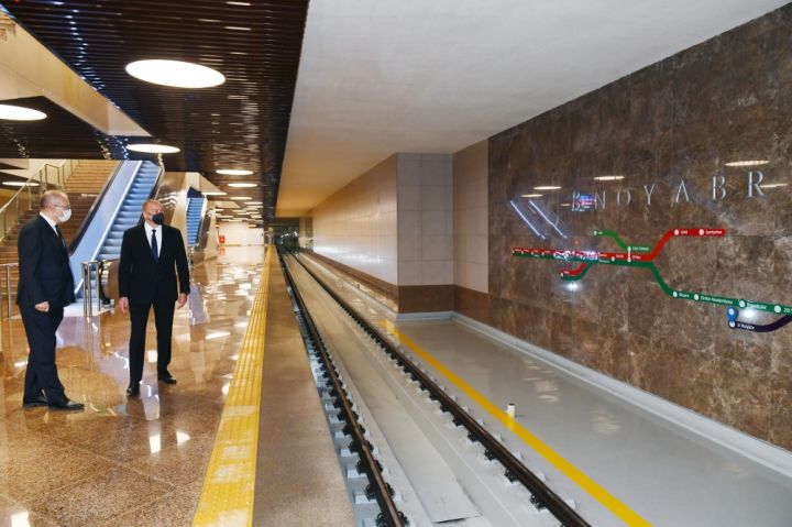 Bakıda yeni metro stansiyası istifadəyə verildi