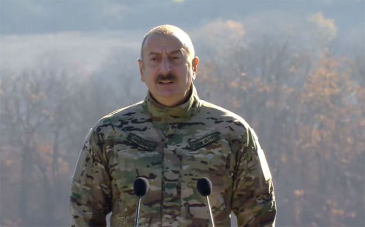 İlham Əliyev Şuşada hərbçilər qarşısında çıxış edib - VİDEO, MƏTN