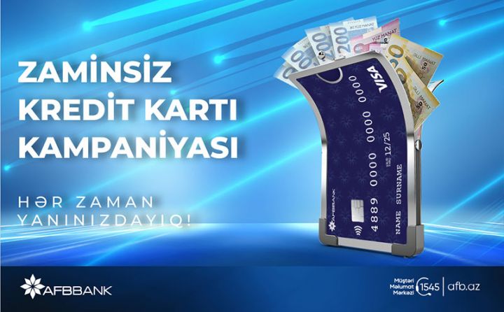 “AFB Bank”dan Zaminsiz kredit kartı kampaniyası
