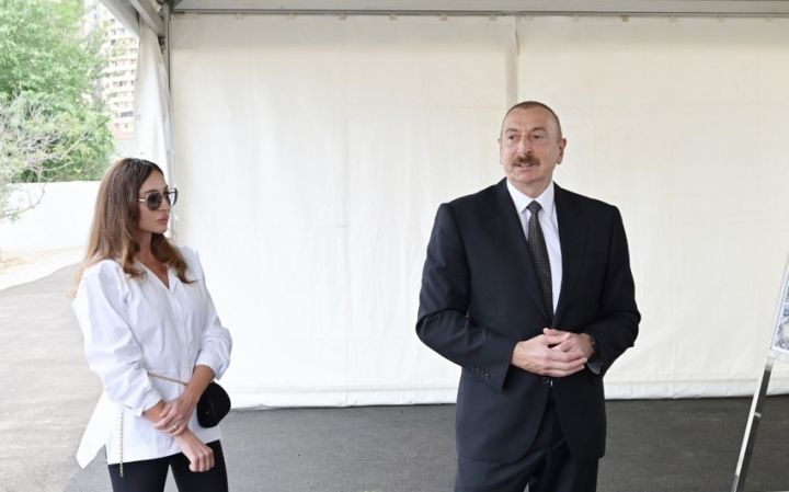 Prezident və birinci xanım Salyana səfər ediblər - YENİLƏNİB