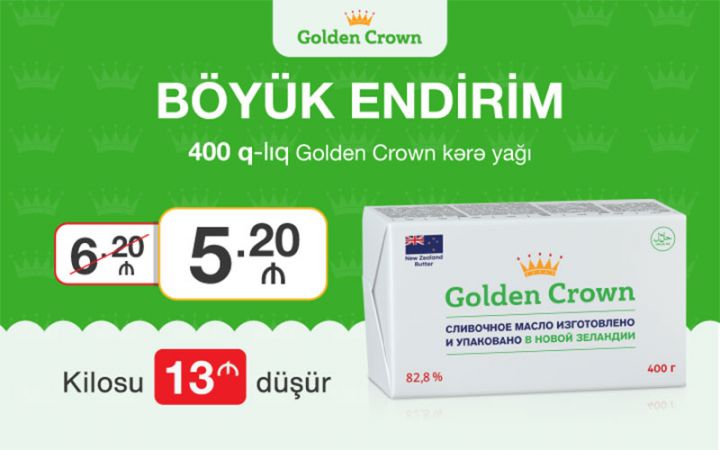 Golden Crown-dan “Böyük Endirim” kampaniyasına dair rəsmi açıqlama