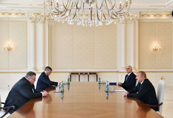 Əliyev Rusiya Baş nazirinin müavinini qəbul edib