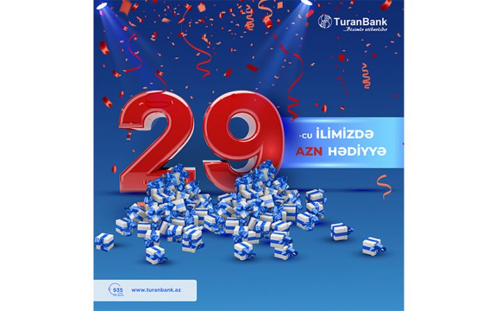 TuranBank kartları ilə ödəniş et, 29 AZN qazan!