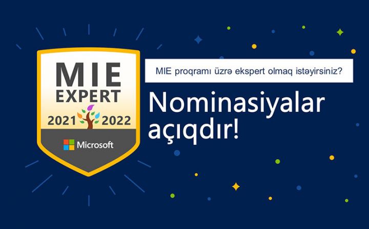 Azərbaycan müəllimləri üçün Microsoft Innovative Education proqramı üzrə ekspert olmaq imkanı