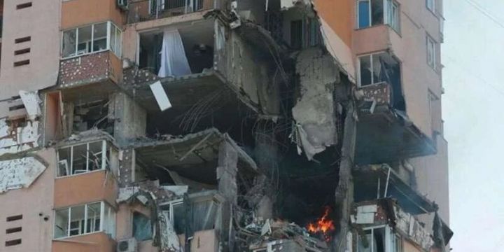 Rusiya Müdafiə Nazirliyi Kiyevdəki binanın vurulmasını təkzib edib