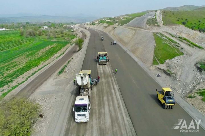 Xudafərin-Qubadlı-Laçın yolunun inşası sürətlə aparılır - VİDEO