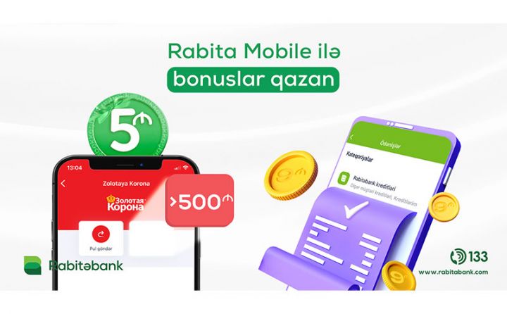 “Rabita Mobile” ilə ödəniş bonuslar qazandırır!