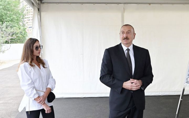 Prezident və birinci xanım Dənizkənarı Milli Parkda açılışda iştirak edib - YENİLƏNİB