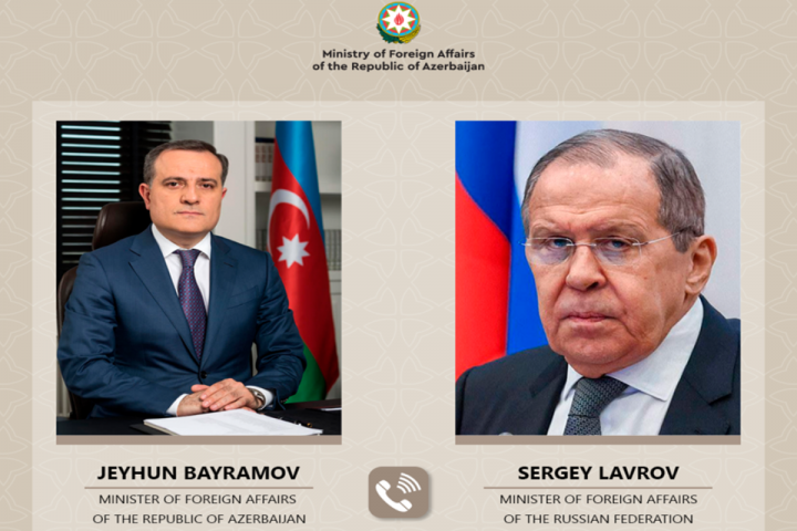 Bayramov Lavrova Laçın yolunun açıq olduğunu bildirib - TELEFON DANIŞIĞI