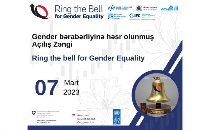 Bakı Fond Birjasında gender bərabərliyinə  həsr edilmiş “Açılış Zəngi” keçiriləcək