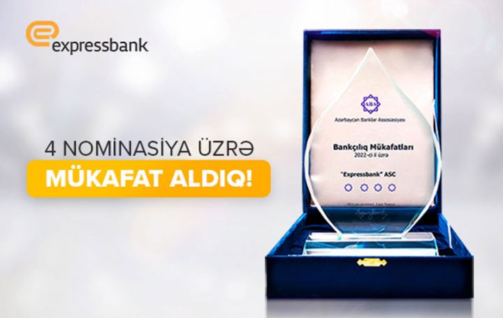 Expressbank 4 nominasiyada mükafat qazanıb