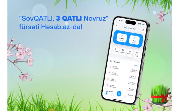 Hesab.az -dan “SovQATLI, 3 QATLI Novruz” adlı yeni aksiya