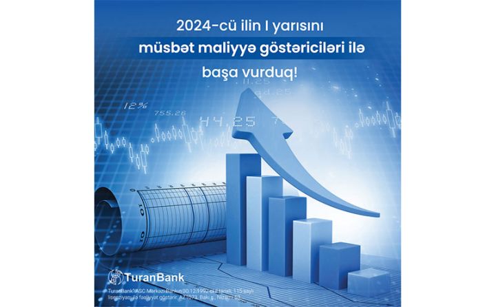 TuranBank 2024-cü ilin 1-ciI yarısının nəticələrini elan edib