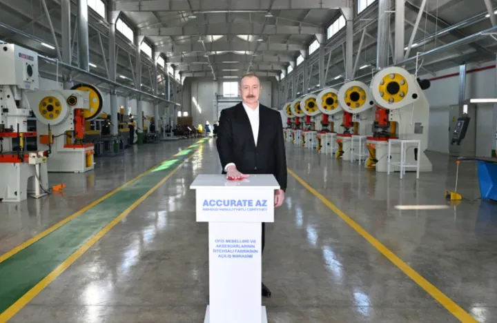 20 milyon manatlıq ofis mebelləri və mebel aksesuarlarının istehsalı müəssisəsi açıldı