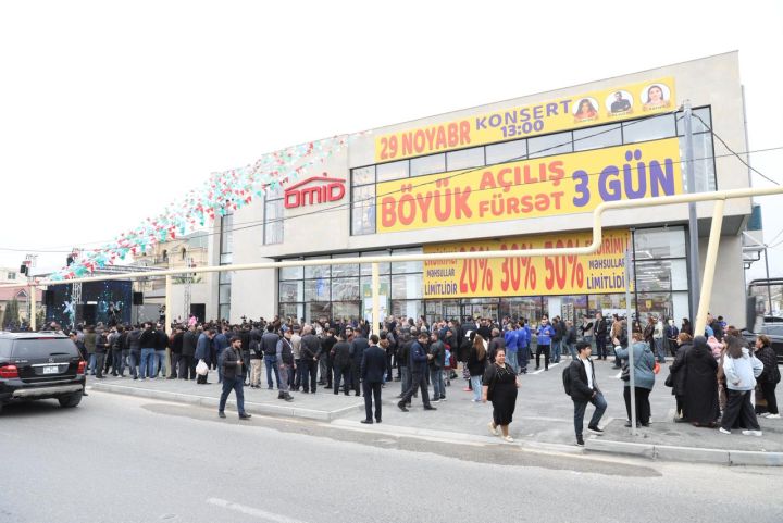 OMİD Binədə yeni mağazasının təntənəli açılışlnı qeyd edib