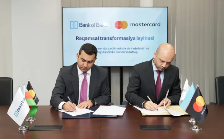 "Bank of Baku" "Mastercard"ın Azərbaycanda ilk süni intellekt əsaslı rəqəmsal layihələrindən birinə tərəfdaş oldu