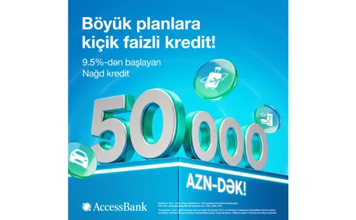 AccessBank istehlak kreditinin maksimum məbləğini 50 000 AZN-ə qədər artırdı