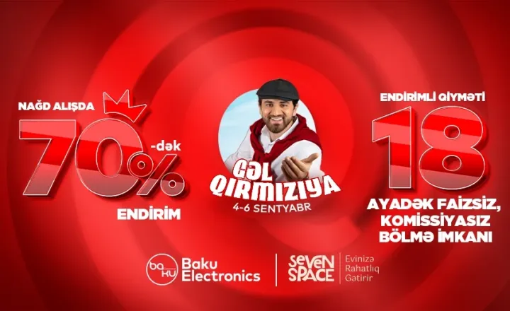 Qiymətlər 70%-dək endirilib- 1200 manat ucuzlaşan məhsul var ®