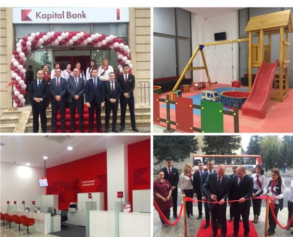 Kapital Bank yeni konsepsiyalı Bakıxanov filialını istifadəyə verdi
