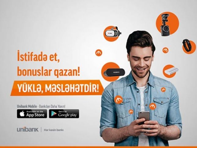 Unibank Mobile istifadəçilərinə hədiyyə qazandırır
