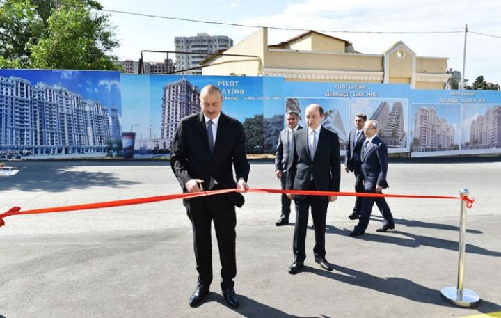 İlham Əliyev Məhkəmənin yeni inzibati binasının açılışında 