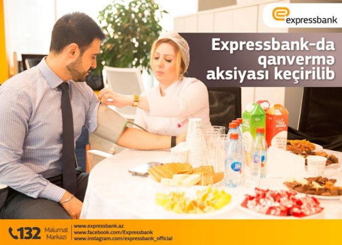 Expressbank-da qanvermə aksiyası keçirilib