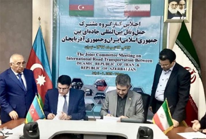 Azərbaycanla İran arasında beynəlxalq avtomobil daşımaları sahəsində protokol imzalanıb