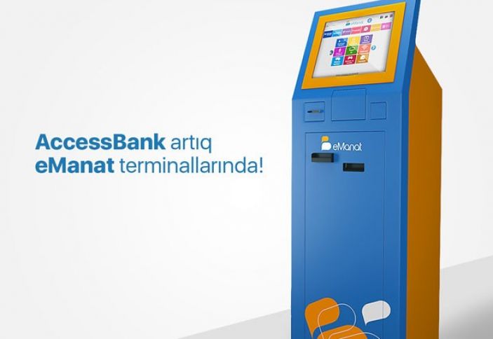 AccessBank-ın xidmətləri eManat terminallarında!