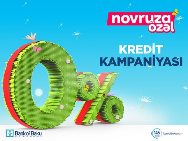 Bank of Baku 0% kredit kampaniyasına start verir