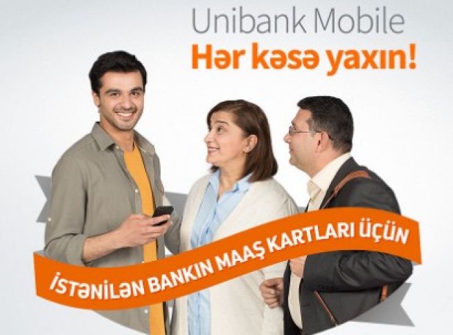 Unibankdan yeni xidmət: Bütün bank kartları Unibank Mobile-da!